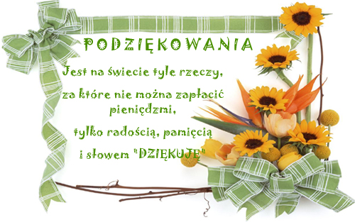 Podziękowania